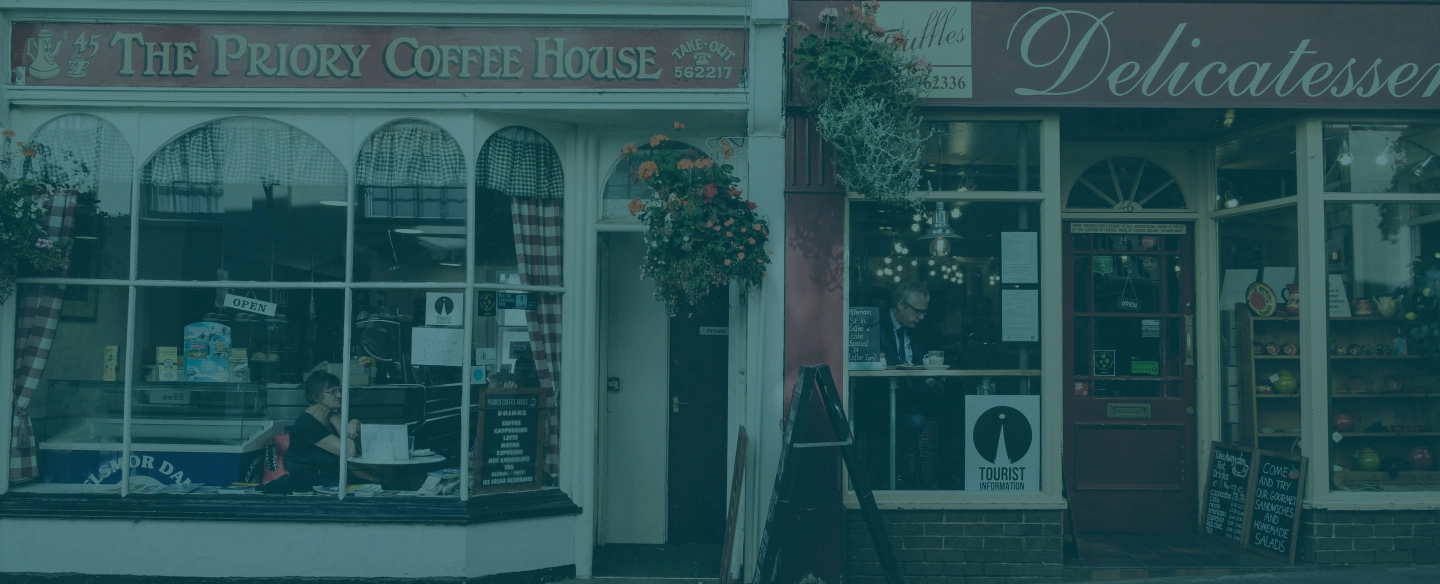 comercial door for a coffee house opt